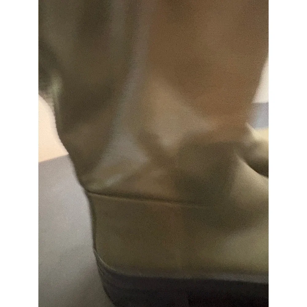Rouge Helium Womens 9 Olive Green Tall Lug Sole Platform Chunky Boots Edgy